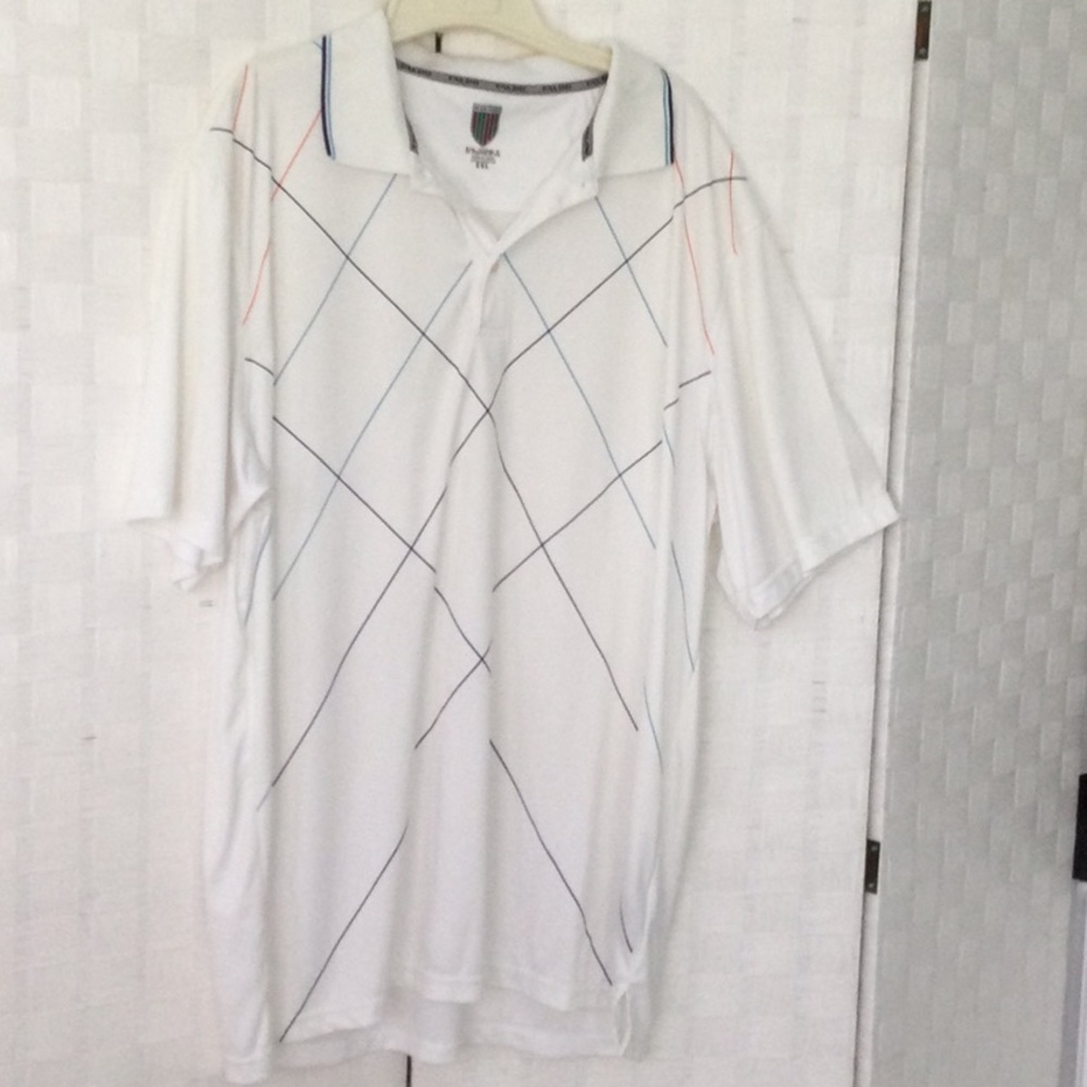 Mens Faldo Mens Golf  Shirt size XXL short sleeves color White.           #249